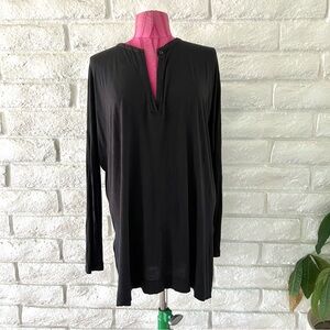Vince Charcoal Long Sleeve Tunic